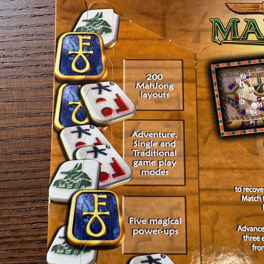 Luxor Mahjong PC CD-ROM MumboJumbo Premium Casual Games 2007 Windows XP‎ 98 2000